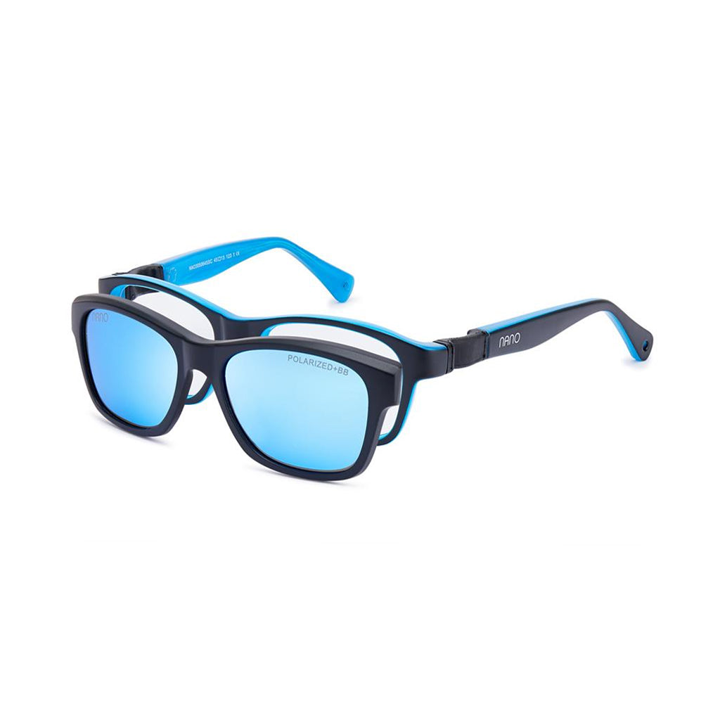 Nano Gaikai Solar Clip Black/Blue angled view