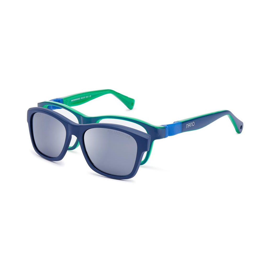 Nano Gaikai Solar Clip Blue/Green angled view