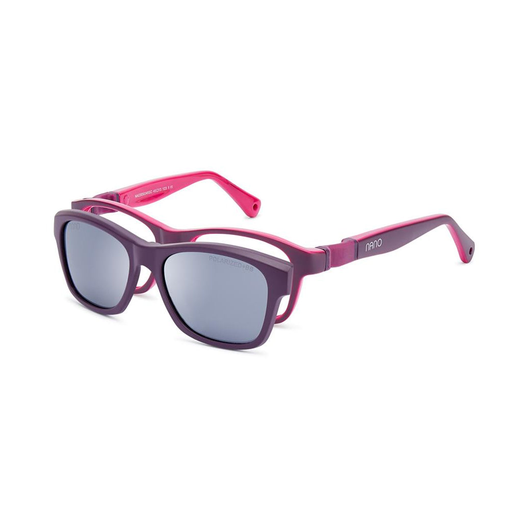 Nano Gaikai Solar Clip Purple/Fuchsia angled view