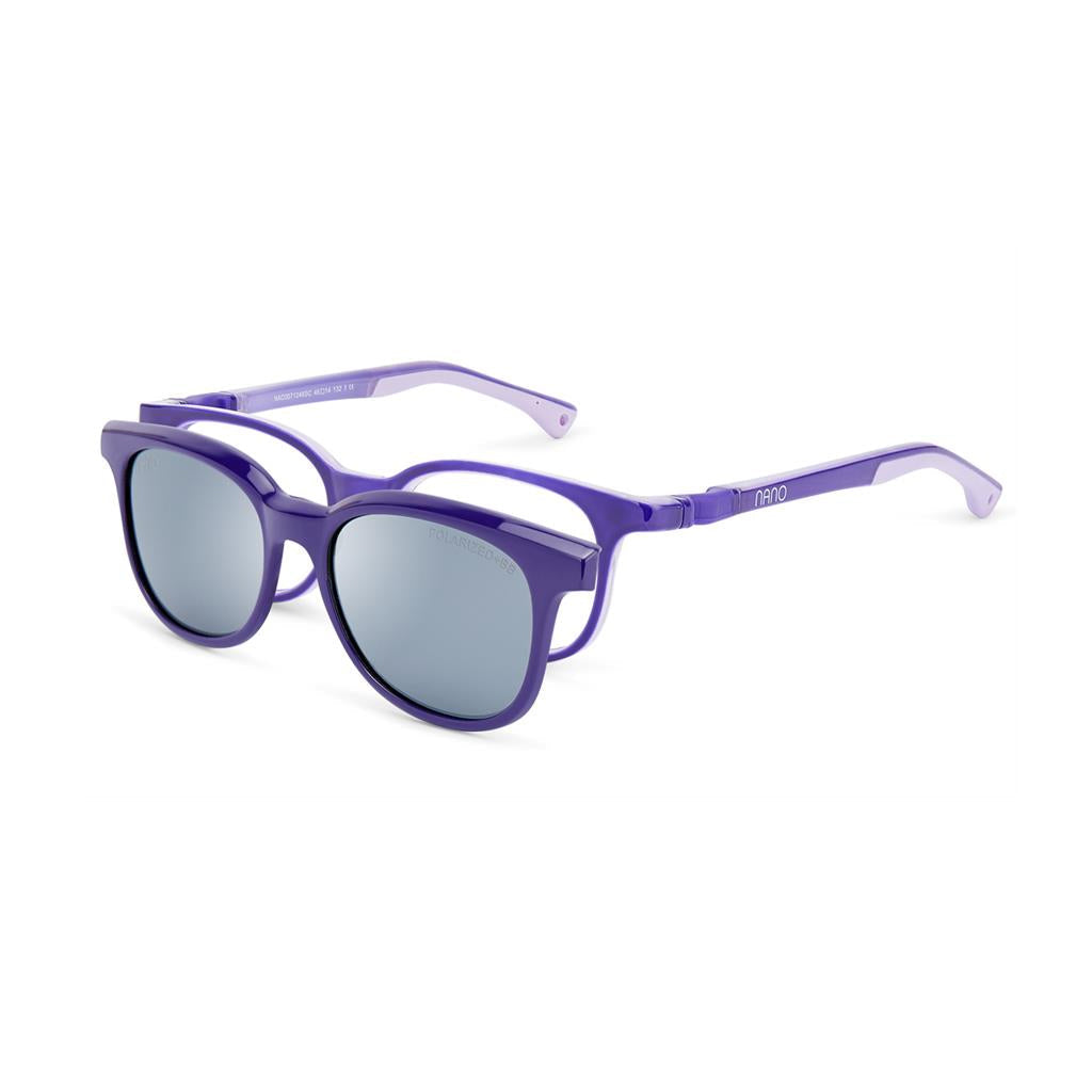 Nano Pixel Solar Clip Purple/Lilac angled view