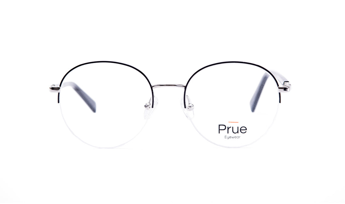 Frames Quinn Black, Frames, Medium, Mens, Metal, Prescription, Prue, Round, Unisex, Womens