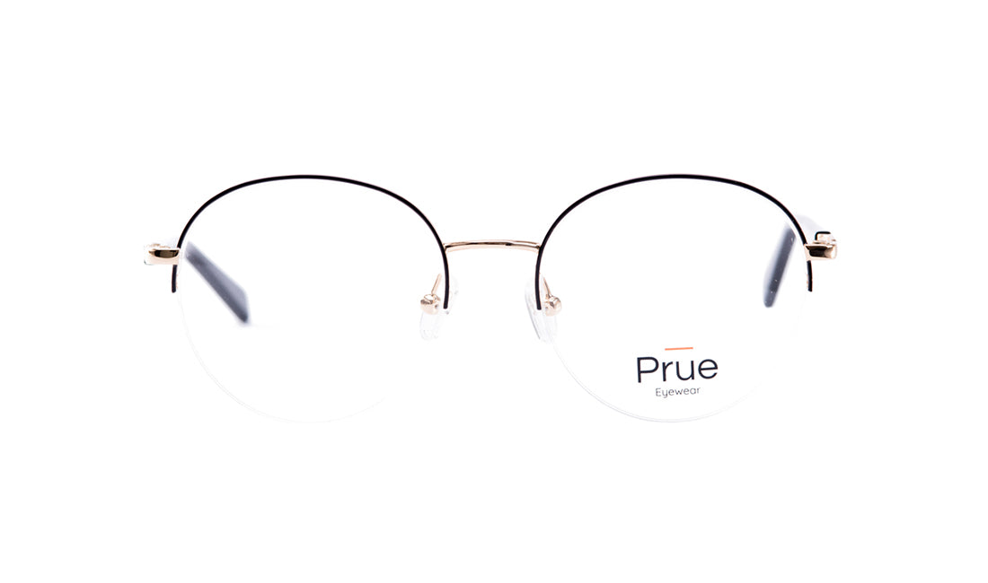 Frames Quinn Black, Frames, Medium, Mens, Metal, Prescription, Prue, Round, Unisex, Womens
