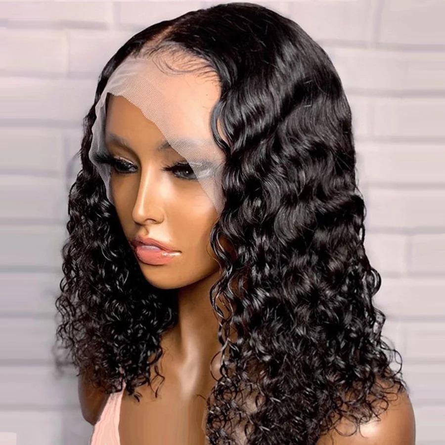 Curl 4x4 Short Bob 13x4 Lace Front Human Hair Wig
