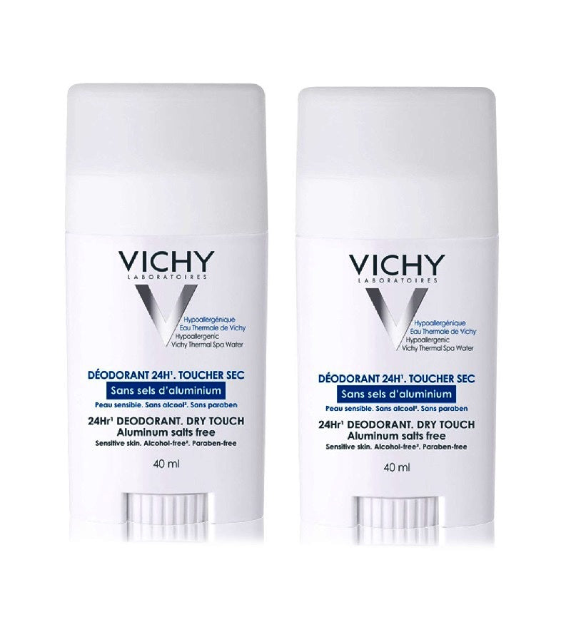 2xPack VICHY Skin Soothing 24H Deodorant Stick without Aluminum - 80 ml