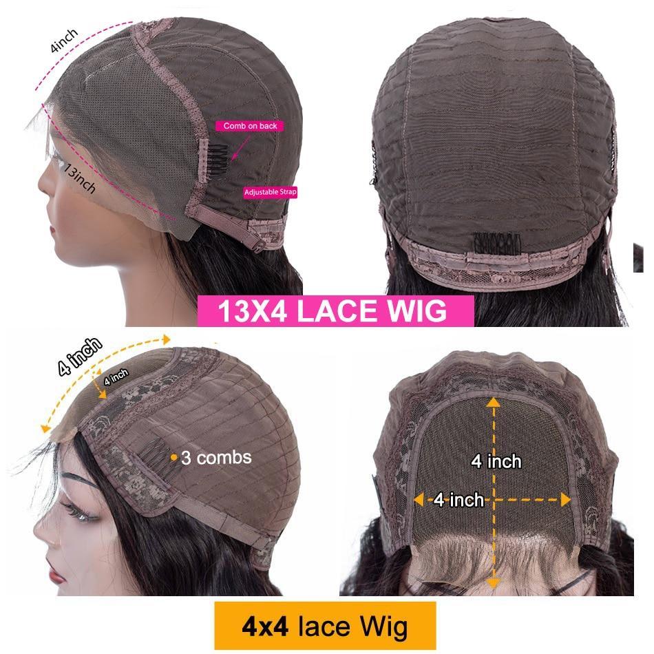 Curl 4x4 Short Bob 13x4 Lace Front Human Hair Wig