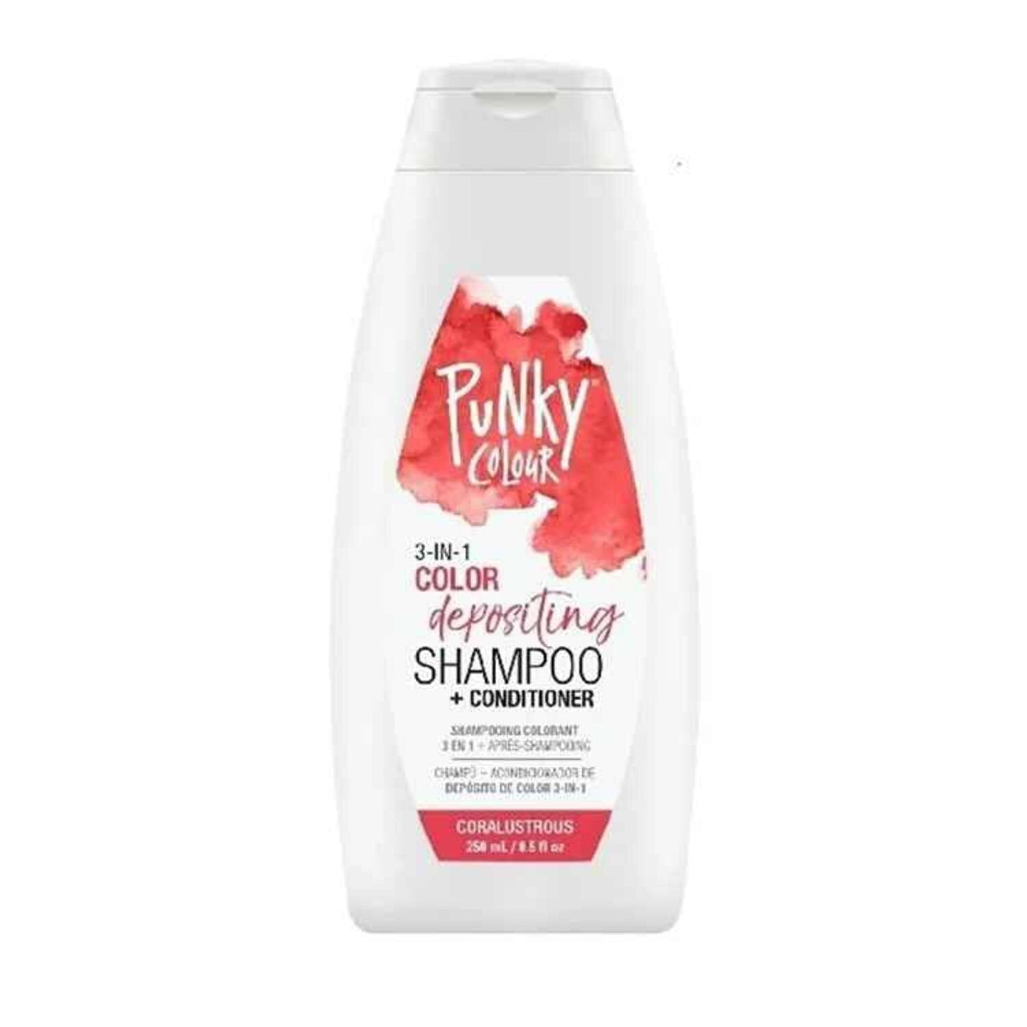Punky Colour 3-in-1 Color Depositing Shampoo + Conditioner 250ml - Coralustrous  ??? Coralustrou