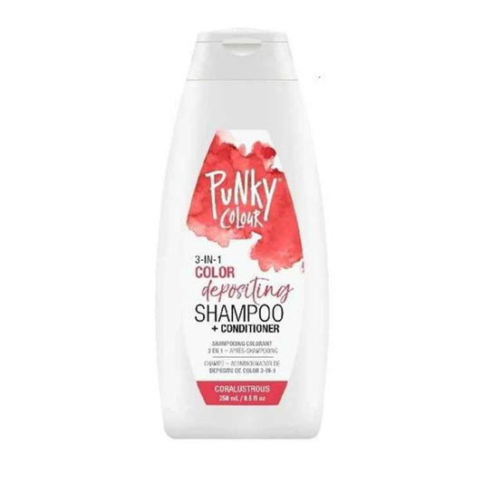 Punky Colour 3-in-1 Color Depositing Shampoo + Conditioner 250ml - Coralustrous  ??? Coralustrou