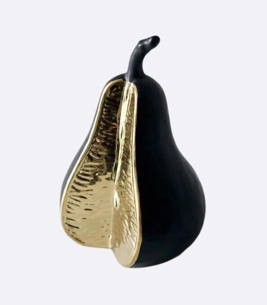 Ceramic Fruit Ornaments - Decorative Object Pear and Tangerine