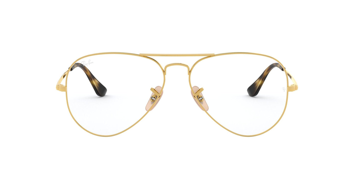 0RX6489 Frames Ray Ban 58 Gold Not Available