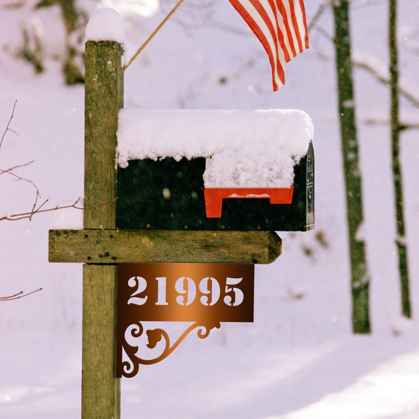Elegant  Address Mailbox Sign