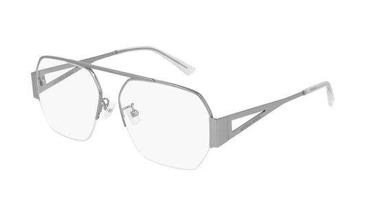 Sunglasses Bottega Veneta 1067O Aviator, Bottega Veneta, Large, Mens, Metal, Non-Polarized, Prescription, Silver, Sunglasses, Unisex, Womens
