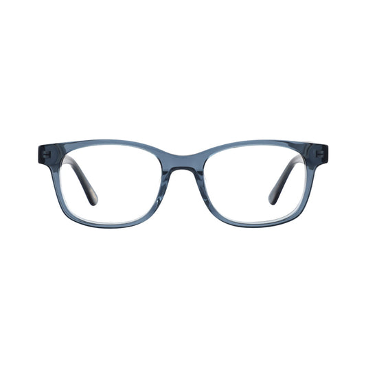 Frank and Lucie Eyequarium reading glasses in colour Hazy Harbour, front view