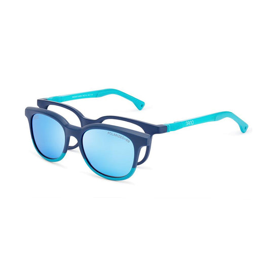 Nano Pixel Solar Clip Blue/Turquoise angled view