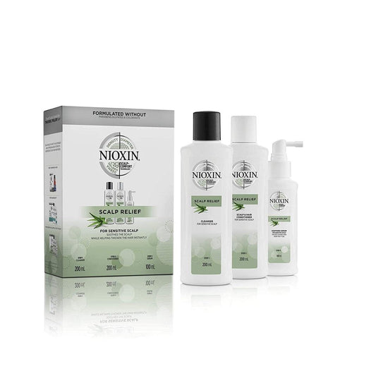 Nioxin Scalp Relief Kit (6.7oz Cleanser, 6.7oz Conditioner & 5.3oz Serum)