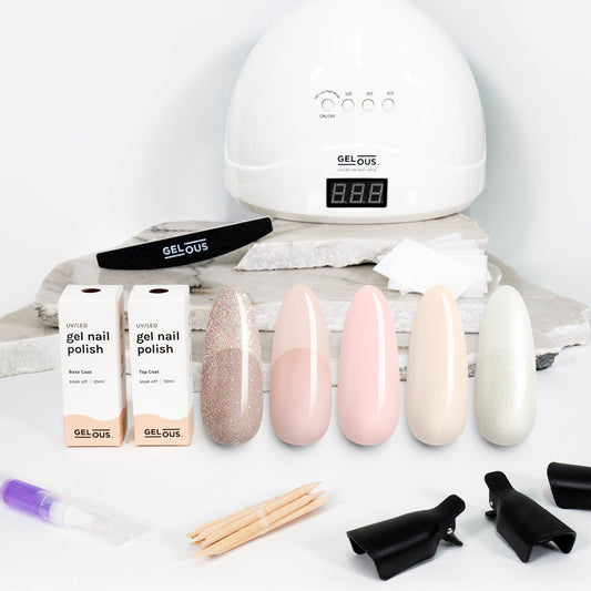 Gelous gel nail polish Bridal Polish Starter Pack - photographed in New Zealand