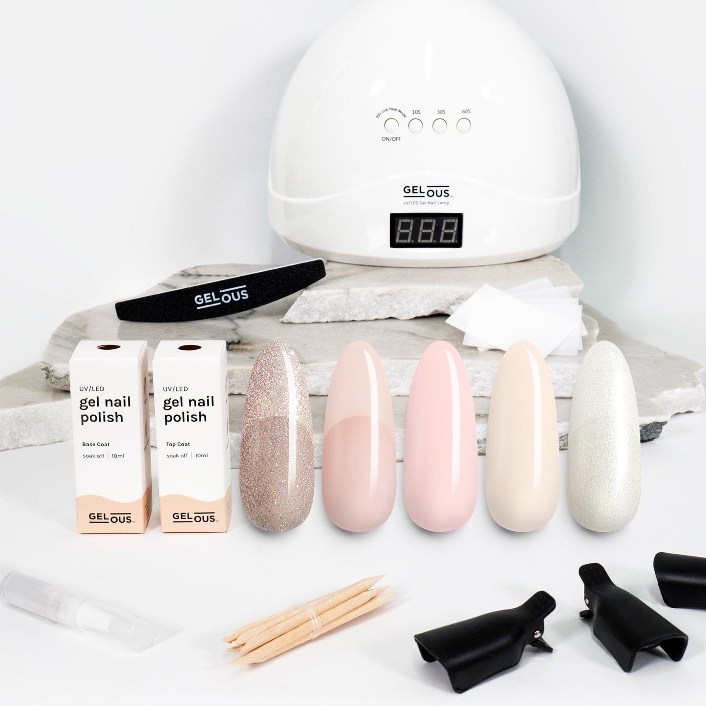 Gelous gel nail polish Bridal Polish Starter Pack - photographed in New Zealand