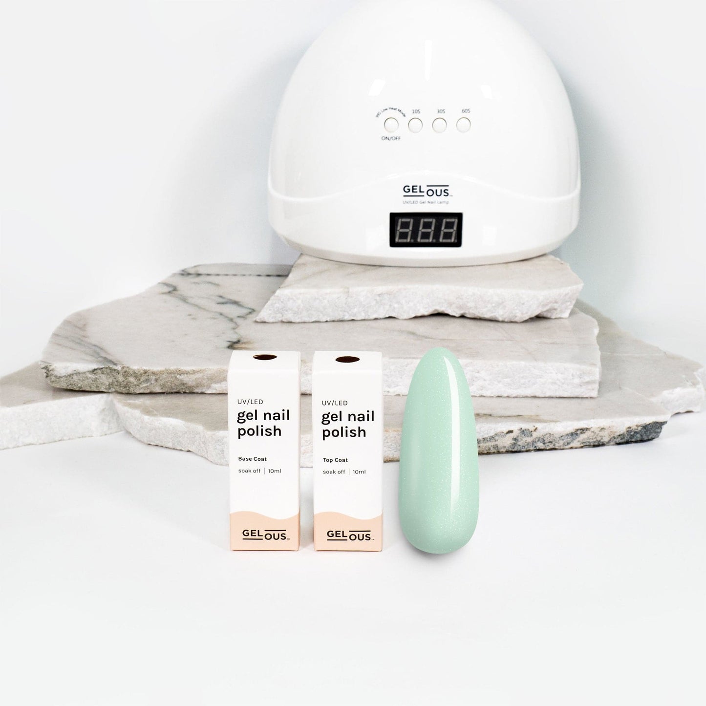 Gelous gel nail polish Excite-Mint Basic Pack - photographed in New Zealand