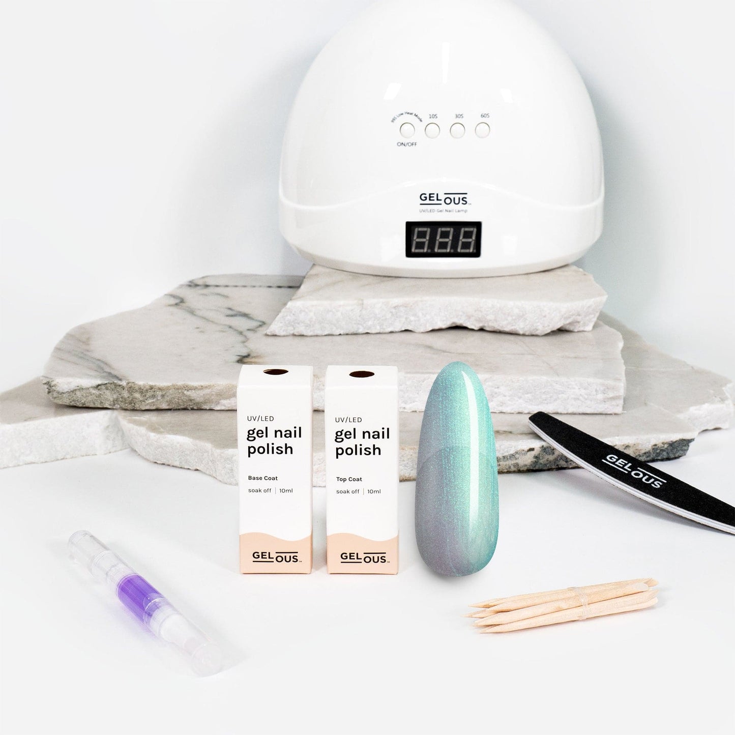 Gelous gel nail polish Pearlescent Splash Essentials Pack - photographed in New Zealand
