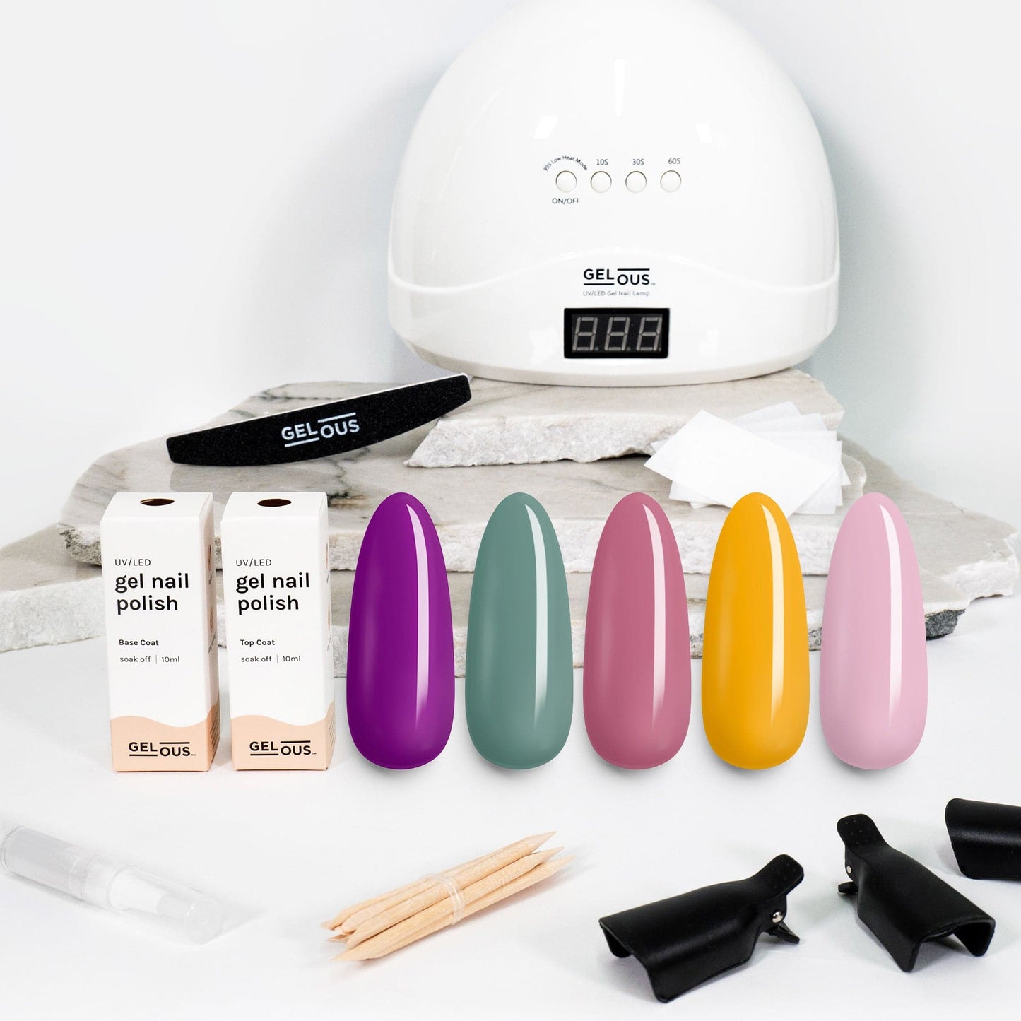 Gelous gel nail polish Rolling Meadows Polish Starter Pack - photographed in New Zealand