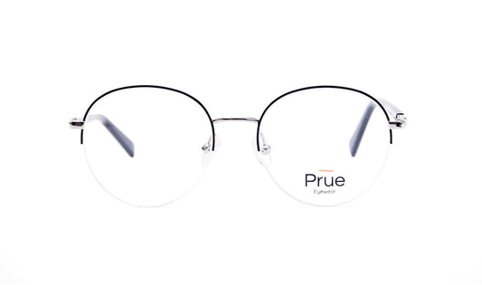 Frames Quinn Black, Frames, Medium, Mens, Metal, Prescription, Prue, Round, Unisex, Womens
