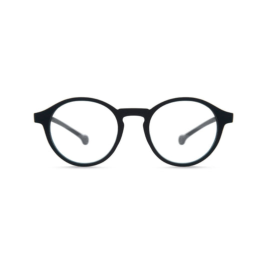 Parafina Volga Reading Glasses in Black front view
