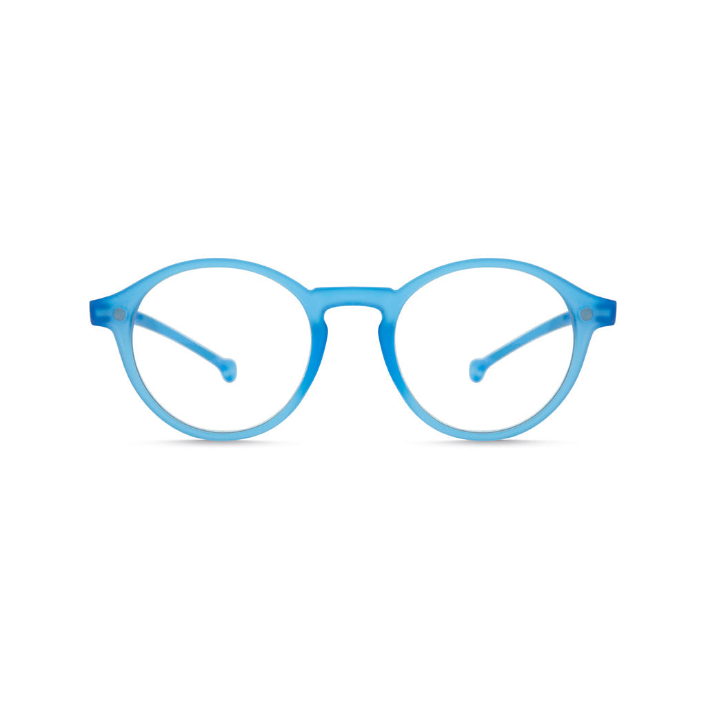 Parafina Volga Reading Glasses in Blue front view