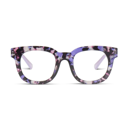 Peepers Readers Celeste frame in Purple Quartz front view