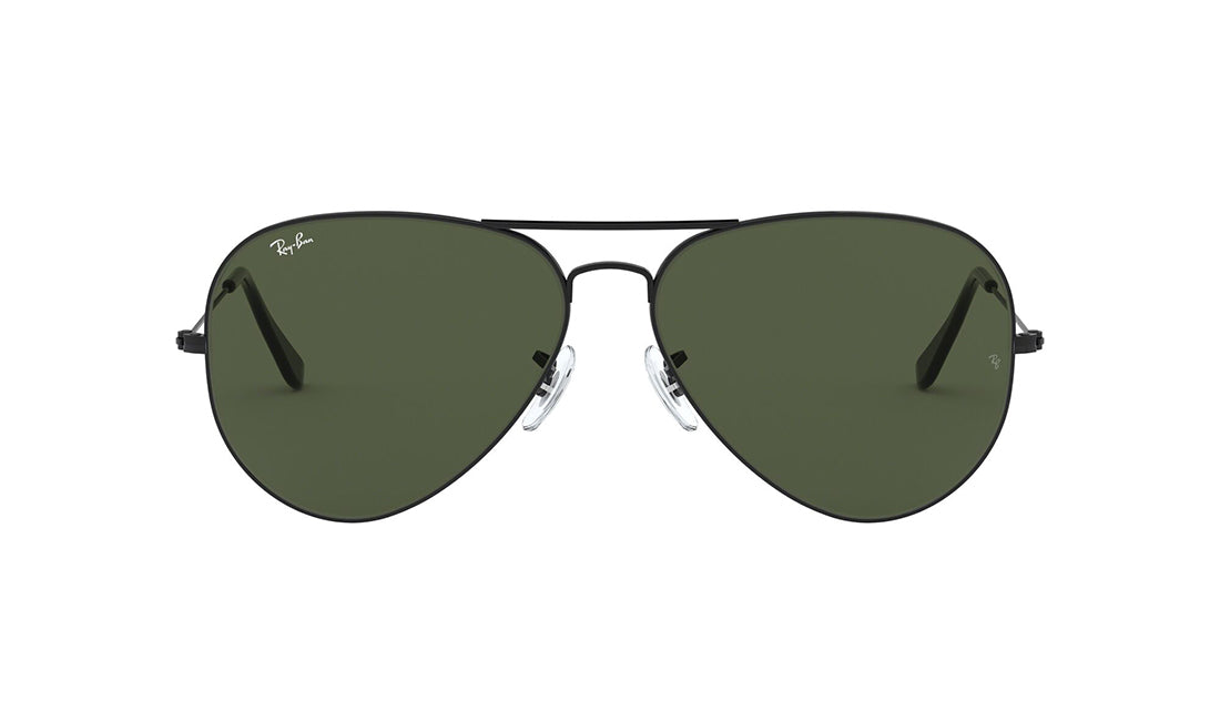 Sunglasses Rayban 3026 Aviator, Black, Large, Mens, Metal, Non-Polarized, Prescription, Rayban, Sunglasses