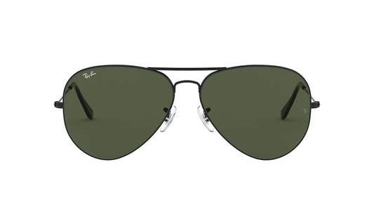 Sunglasses Rayban 3026 Aviator, Black, Large, Mens, Metal, Non-Polarized, Prescription, Rayban, Sunglasses