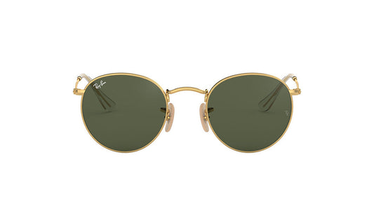 Sunglasses Rayban 3447N Black, Gold, Grey, Medium, Mens, Metal, Non-Polarized, Prescription, Rayban, Round, Small, Sunglasses