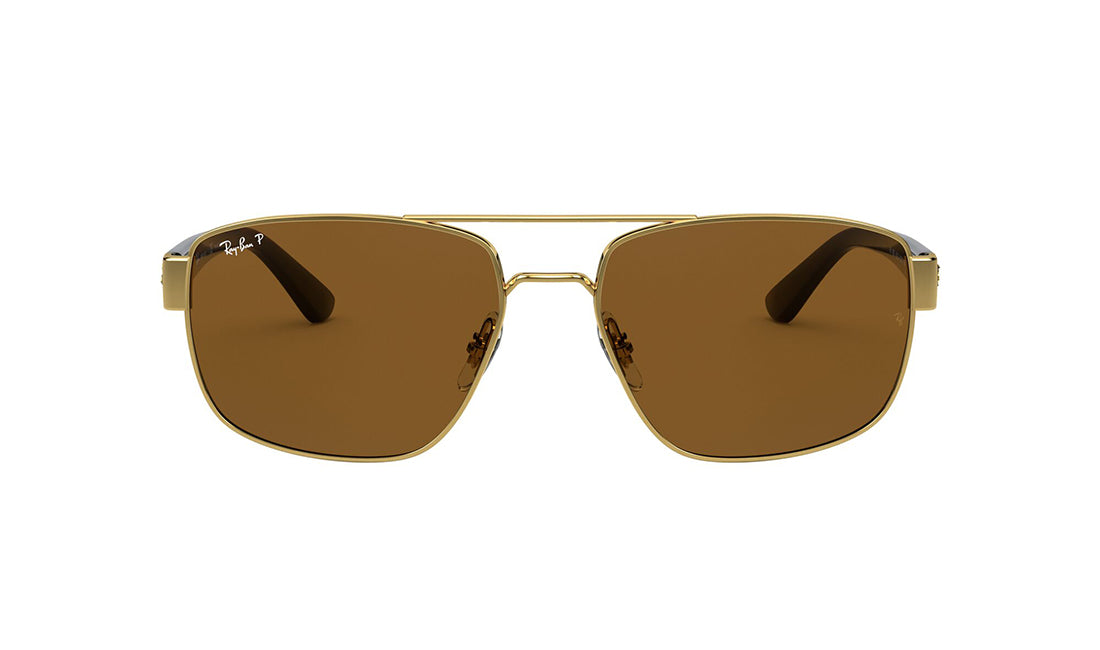 Sunglasses Rayban 3663 (Polarized) Aviator, Gold, Grey, Large, Mens, Metal, Polarized, Prescription, Rayban, Sunglasses