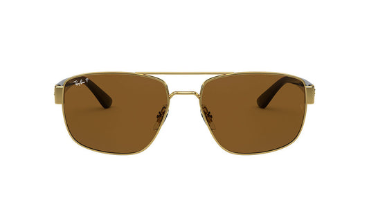 Sunglasses Rayban 3663 (Polarized) Aviator, Gold, Grey, Large, Mens, Metal, Polarized, Prescription, Rayban, Sunglasses