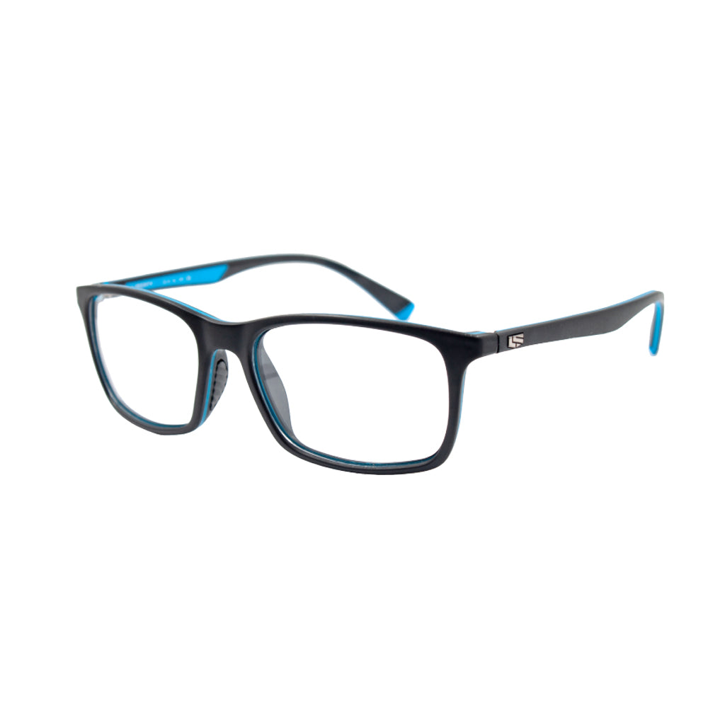 Rec Specs X8 400 frame in Shiny Navy Blue Angled view