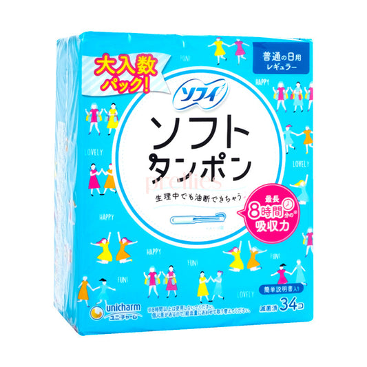 Unicharm Sofy Tampons Regular 34pcs (Blue)
