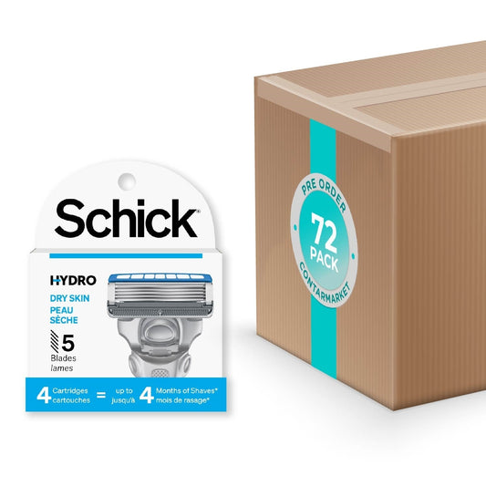 Schick Hydro 5 Sense Hydrate Razor Refills for Men, 4 Count - 72 Pack