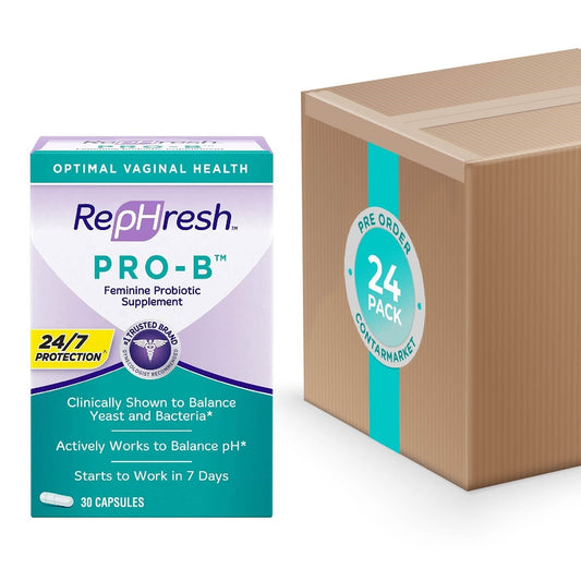 RepHresh Pro-B Vaginal Probiotic Feminine Supplement One Bottle 30 ct - 24 Pck
