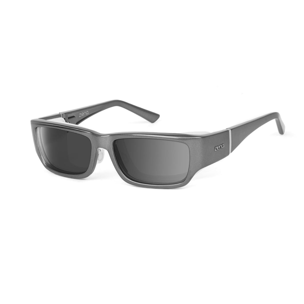 Ziena Nereus in Titan Frame with Frost Eyecup and Polarized Grey Lens profile view