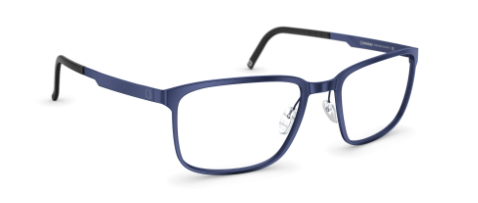 neubau eyewear alex T002 4540 matte navy blue colour men male rectangular shape bold classic contemporary sustainable stainless steel metal eco-friendly T002