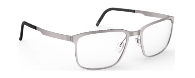 neubau eyewear alex T002 6540 matte grey colour men male rectangular shape bold classic contemporary sustainable stainless steel metal eco-friendly T002