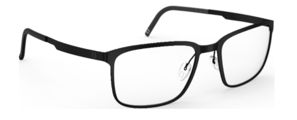neubau eyewear alex T002 9240 matte black colour men male rectangular shape bold classic contemporary sustainable stainless steel metal eco-friendly T002