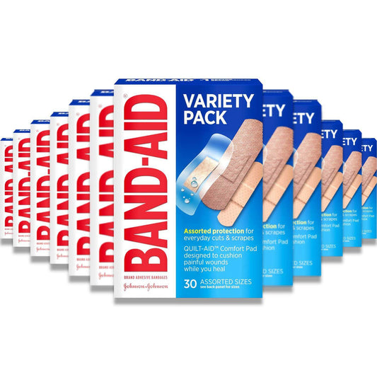 Band-Aid - Tough And Sport Strip Adhesive Bandages, Variety Pack - 30 Ct- 24 Pack