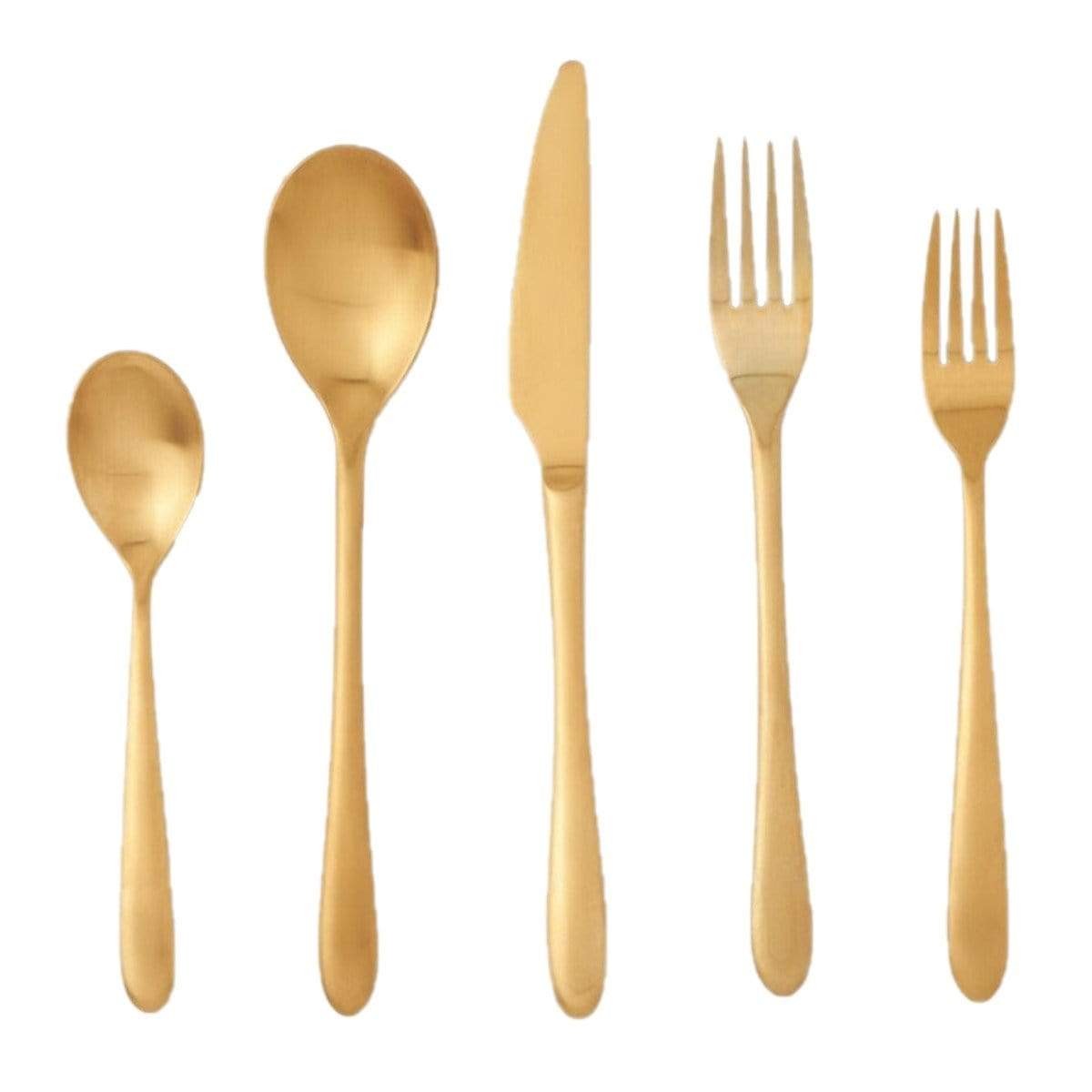 Blue Pheasant Alba Rose Gold Flatware Set Decor blue-pheasant-BP002892