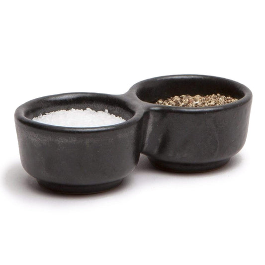 Blue Pheasant Holly Salt and Pepper Pinch Bowls - Black (Pack of 2)