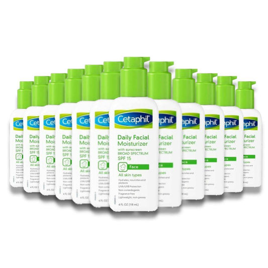 Cetaphil -  Daily Facial Moisturizer, SPF 15 Sunscreen Broad Spectrum - 4 Oz - 12 Pack