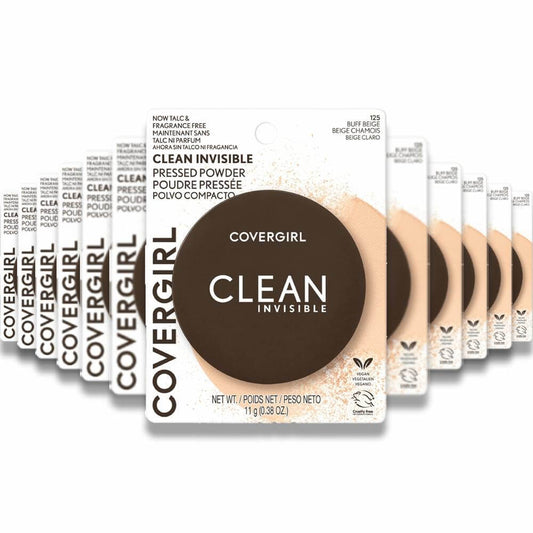 Covergirl - Clean Pressed Powder 125, Compact Buff Beige - 0.38 Oz - 36 Pack