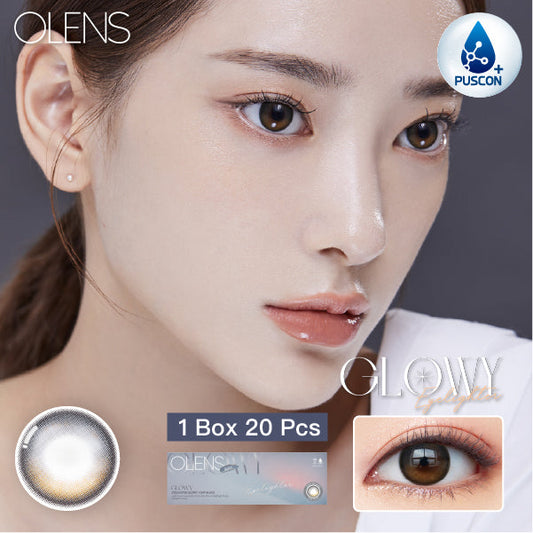 OLENS Eyelighter Glowy One Day Black Contact Lenses 20 Pack