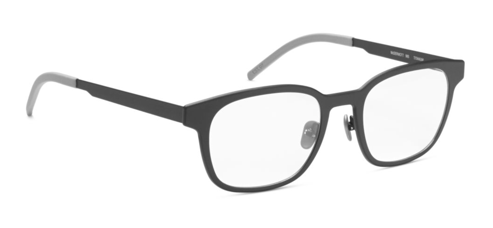 orgreen mcdermott glasses eyewear eyeglasses handmade japan danish design male men square titanium lightweight comfortable strong 965 matte licorice black