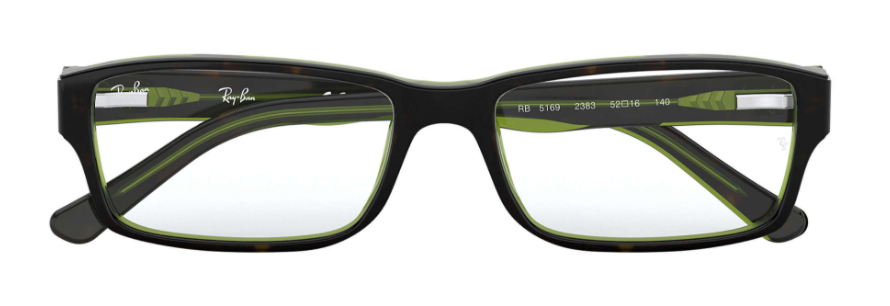 ray ban 5169 prescription optical eyewear glasses traditional classic unisex men women kids youthful bold casual black green