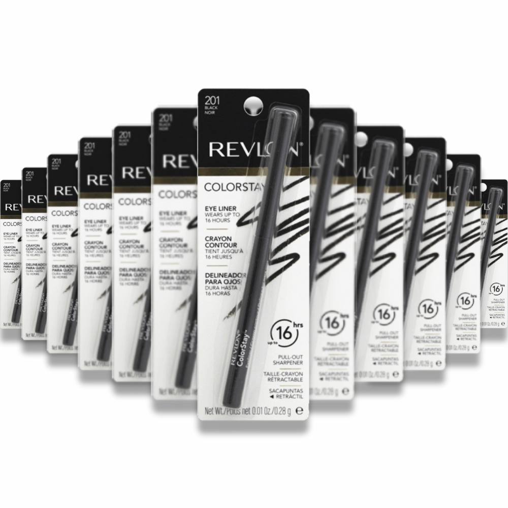 Revlon - Color Stay Eyeliner Pencil, Black [201] - 0.01 Oz - 36 Pack