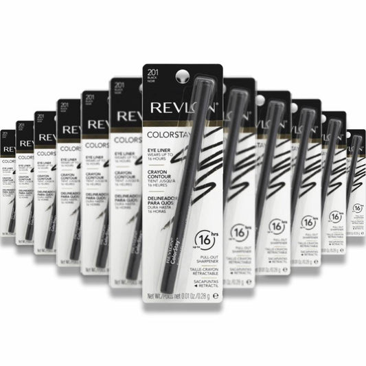 Revlon - Color Stay Eyeliner Pencil, Black [201] - 0.01 Oz - 36 Pack